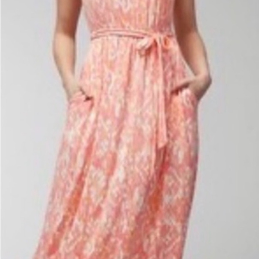 SOMA WKEND Coral - soft Jersey- handkerchief bra- midi sundress-  xxl- 🐣 dress